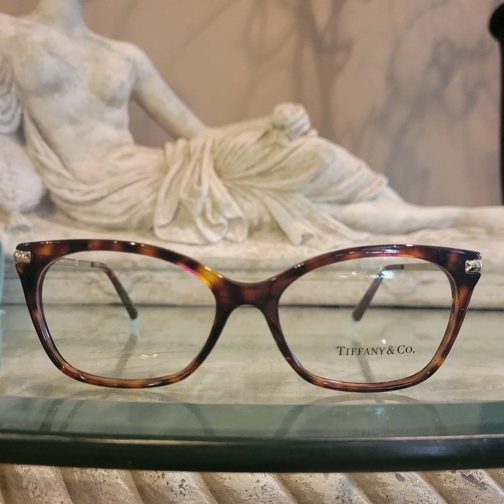 Tiffany & Co. TF2194 Havanah Eye Glass Frames Square Metal Luxury Designer #96